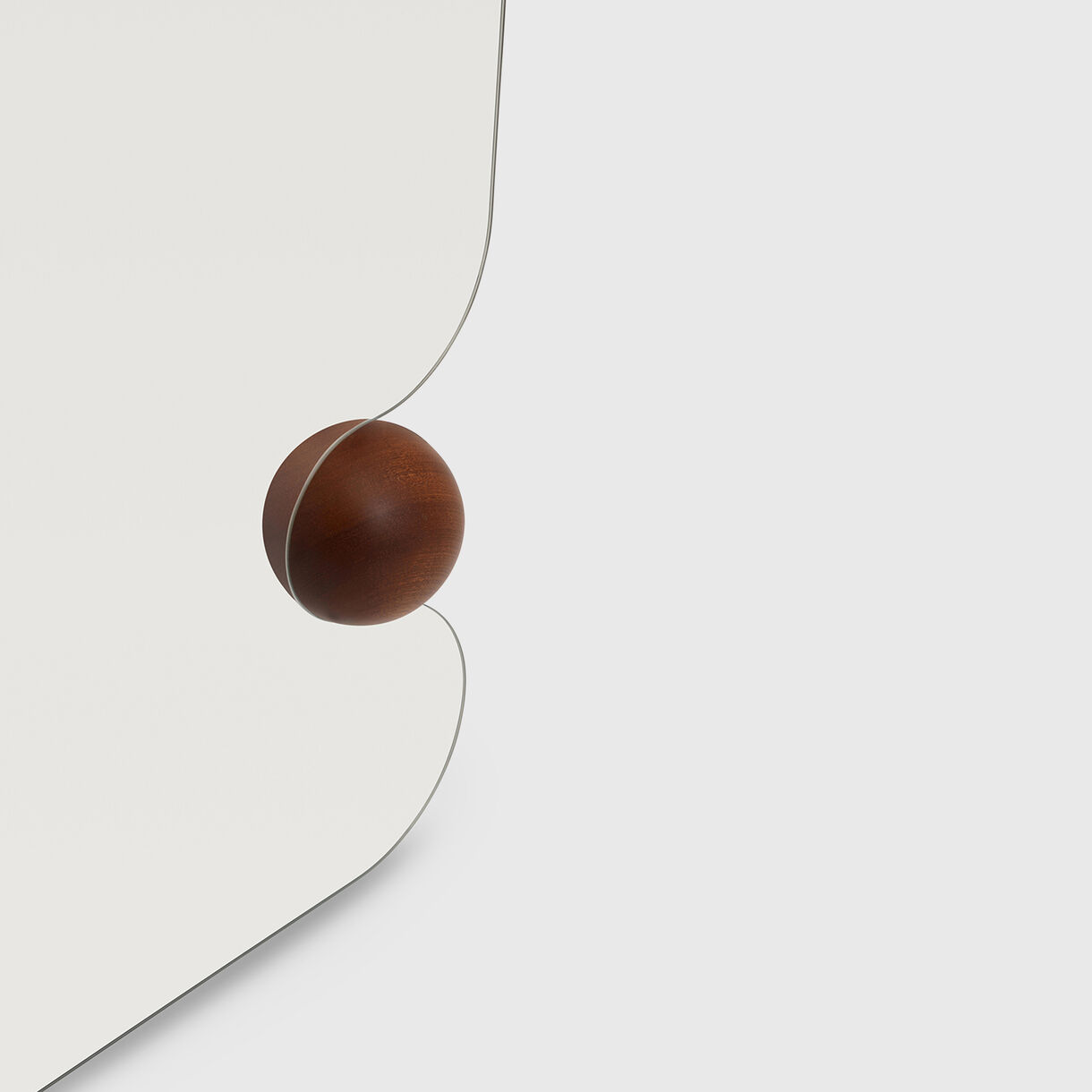 Biggest Squeeze Mirror, Walnut